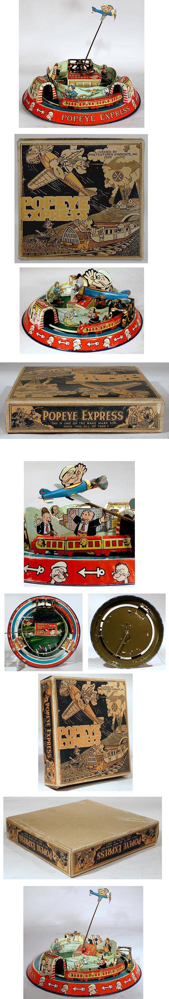 1936 Marx, Popeye (Honeymoon) Express in Original Box